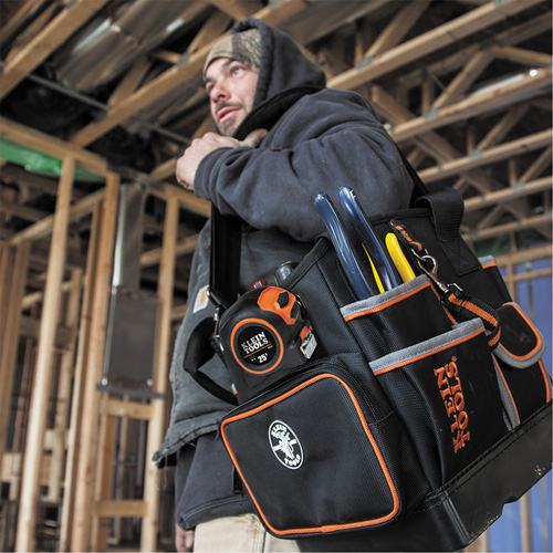 Fourretout Tradesman Pro, Nylon balistique, 40 pochettes, Noir/Orange Seaboard Timber Mart