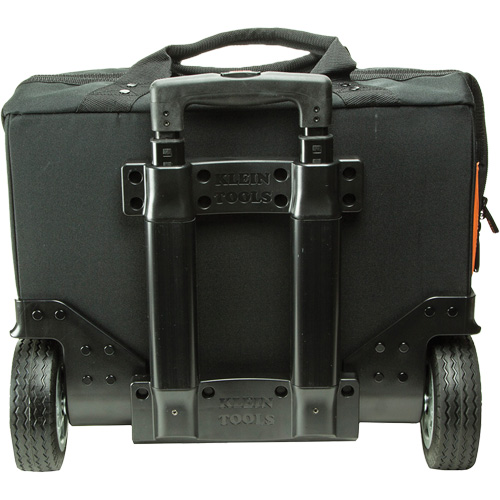 Tradesman Pro Rolling Tool Bag, Ballistic Polyester, 24 Pockets, Black/Orange Seaboard Timber Mart