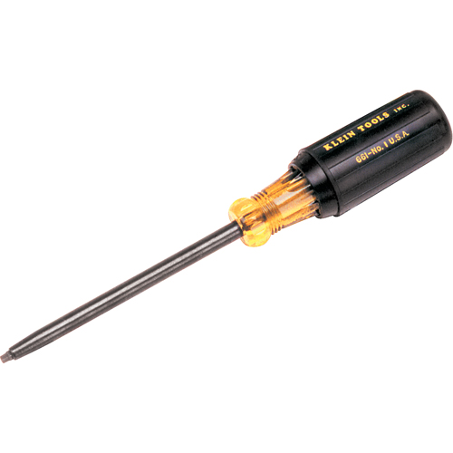 Square Recess Screwdriver, #1 Tip, Round, 7-3/4" L, Cushion Grip Handle Seaboard Timber Mart