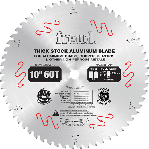 Industrial Saw Blade, 10", 72 Teeth, Non-Ferrous Use Seaboard Timber Mart