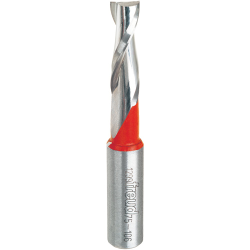 Up Spiral Router Bit, 3/8" Dia., 1-1/4" Carbide Height, 3" L, 1/2" Shank Seaboard Timber Mart