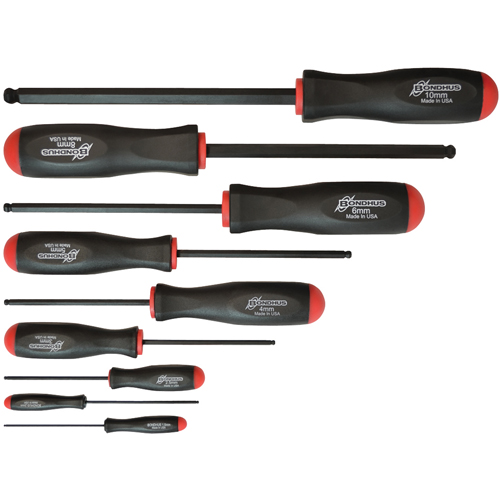 Ball Driver Screwdriver Sets - Metric, 9 Pcs. Seaboard Timber Mart
