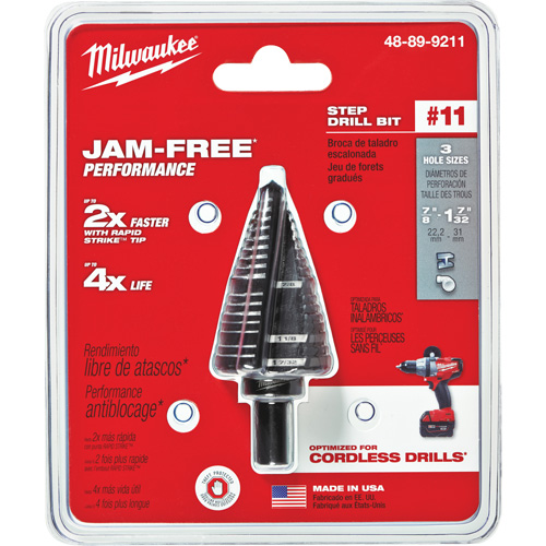 Foret &eacute;tag&eacute; no 11, 7/8" - 1-7/32", Acier rapide Seaboard Timber Mart