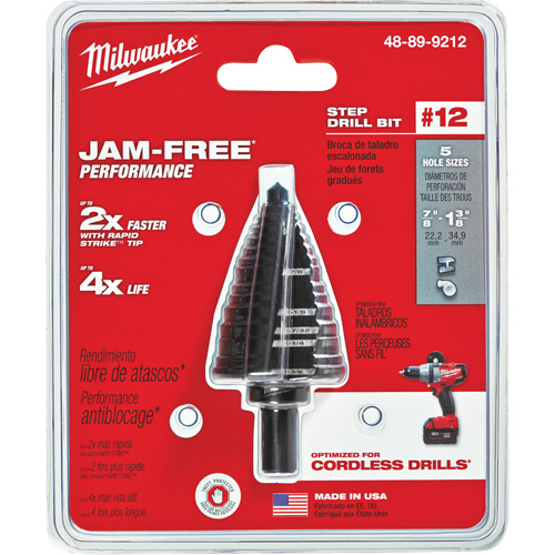 Foret &eacute;tag&eacute; no 12, 7/8" - 1-3/8", Acier rapide Seaboard Timber Mart