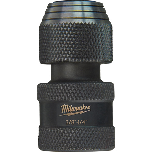 Shockwave Impact Driver Square to Hex Socket Adapter, Impact, 1/4" Drive, 3/8" Socket, 1.875" L Seaboard Timber Mart