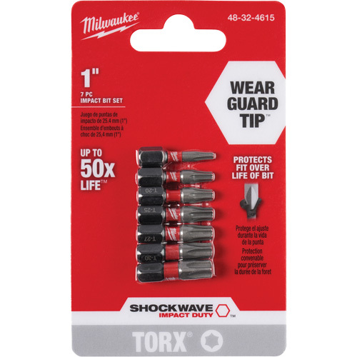 Shockwave 1" Impact Duty Torx&reg; Bit Set Seaboard Timber Mart