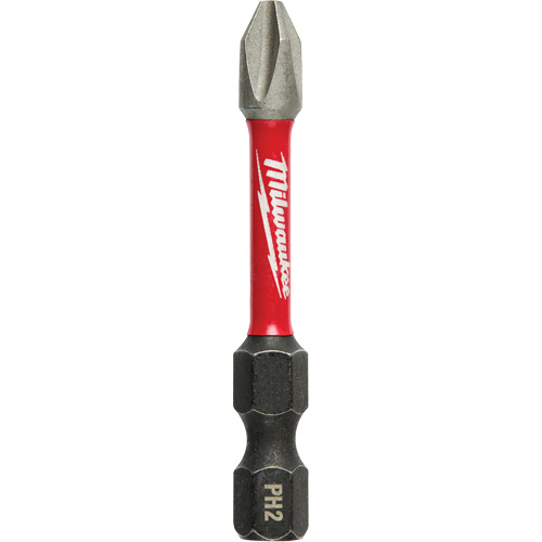 Shockwave Impact Power Bit, Phillips, #2 Tip, 1/4" Drive Size, 2" Length Seaboard Timber Mart
