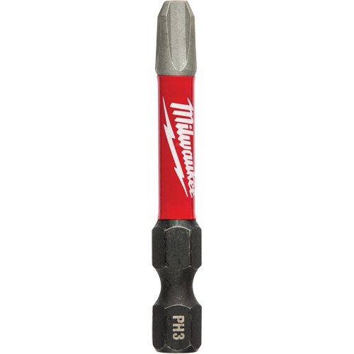 Shockwave Impact Power Bit, Phillips, #3 Tip, 1/4" Drive Size, 2" Length Seaboard Timber Mart