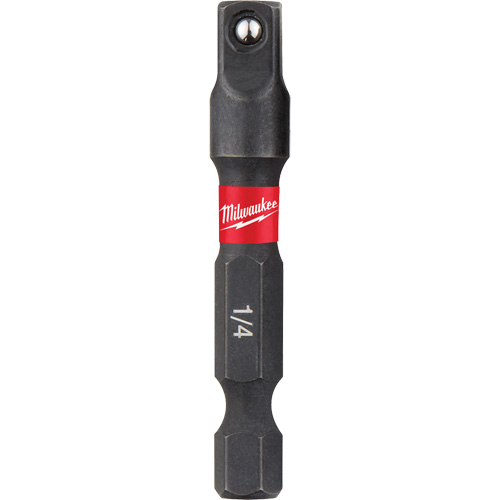 Shockwave Impact Driver Socket Adapters, 1/4" Drive Size, 1/4" Male Size, Ball, 1-7/8" L Seaboard Timber Mart