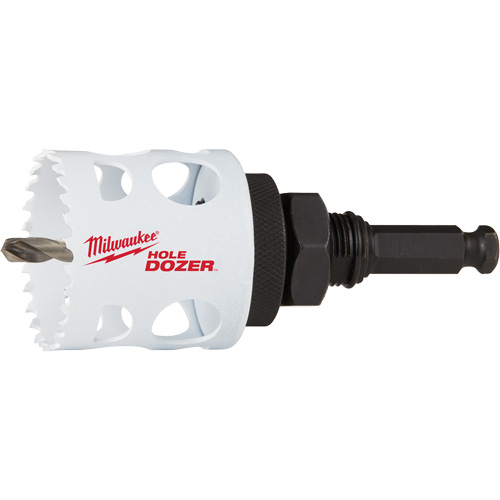 Hole Dozer Hole Saw with Arbor, 2", 1-5/8" Depth of Cut, Bi-Metal Seaboard Timber Mart
