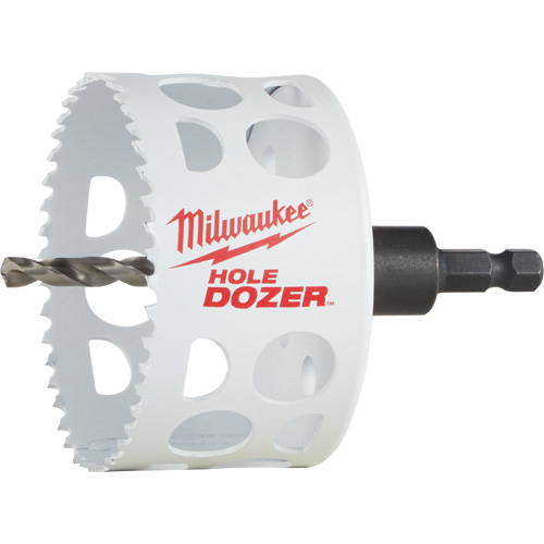 Hole Dozer Hole Saw with Arbor, 3", 1-5/8" Depth of Cut, Bi-Metal Seaboard Timber Mart