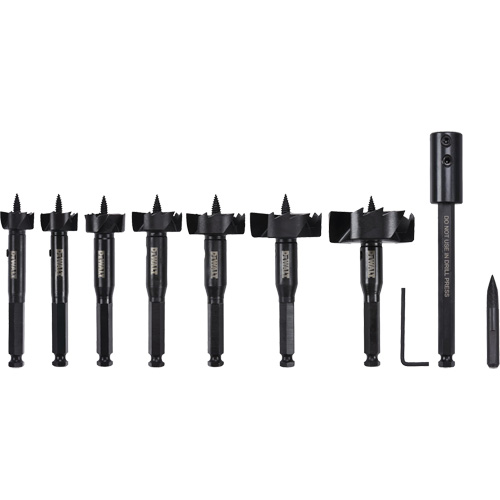 Self-Feed Wood Drill Bit Kit, 8 Pieces, High Carbon Steel Seaboard Timber Mart