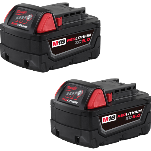 Ensemble de blocs-piles M18 Redlithium, Lithium-ion, 18 V, 5,0 A Seaboard Timber Mart