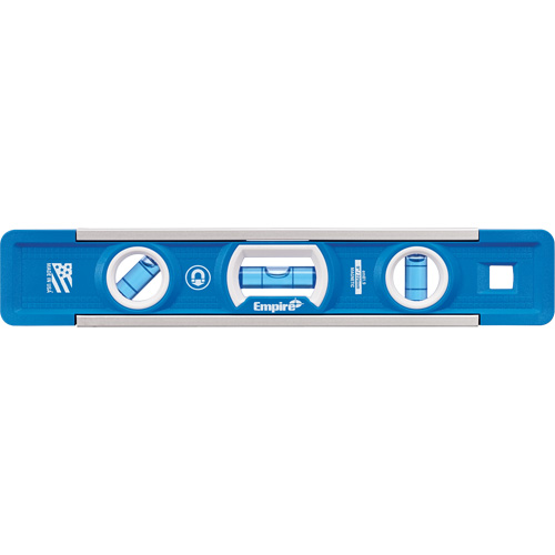 True Blue&reg; Torpedo Level, 9" L, Aluminum, 3 Vials, Magnetic Seaboard Timber Mart