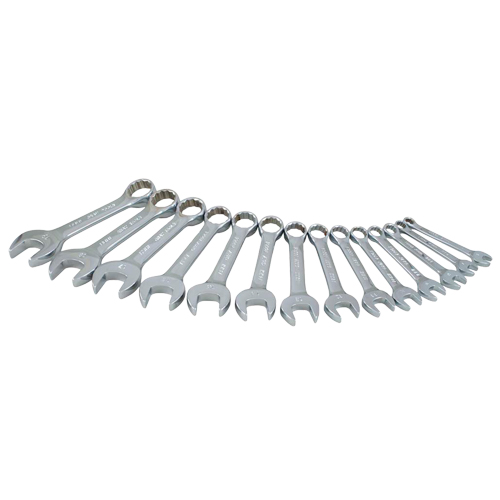 Jeu de cl&eacute;s courtes, Combinaison, 14 morceaux, M&eacute;trique Seaboard Timber Mart