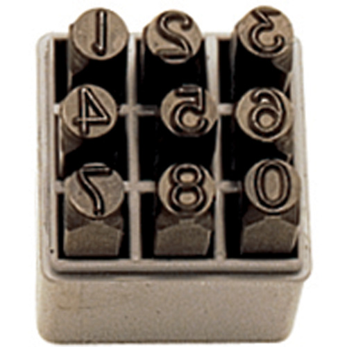 Number Hand Stamp Set, 9 Pieces Seaboard Timber Mart