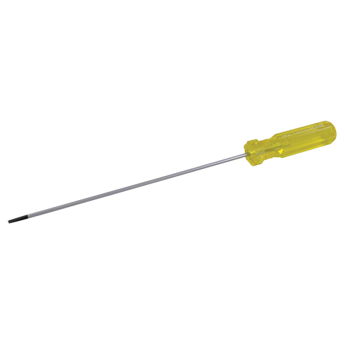 Tournevis &agrave; fente d'&eacute;lectricien, Tige de 1/8", Ronde, 6-1/2" lo, Prise en Plastique Seaboard Timber Mart