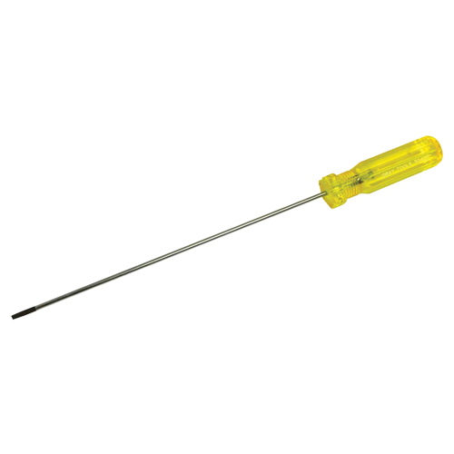 Tournevis &agrave; fente d'&eacute;lectricien, Tige de 1/8", Ronde, 11-1/2" lo, Prise en Plastique Seaboard Timber Mart