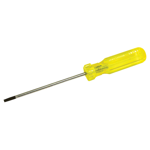 Tournevis &agrave; fente d'&eacute;lectricien, Tige de 5/32", Ronde, 7-3/4" lo, Prise en Plastique Seaboard Timber Mart