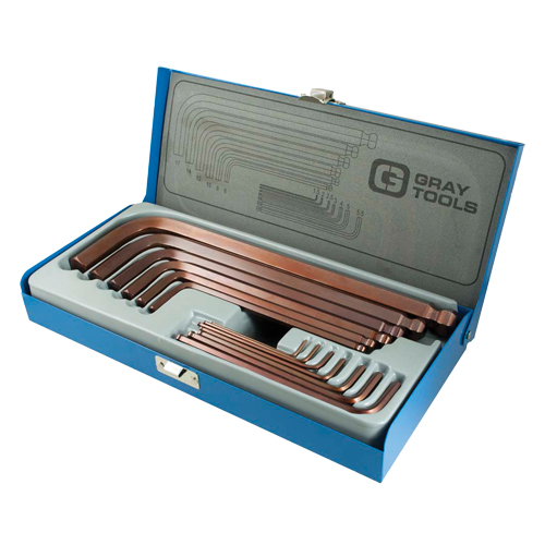 Long Arm Ball Hex Key Set, 13 Pcs., Metric Seaboard Timber Mart