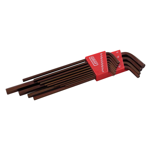 Jeu de cl&eacute;s hexagonales avec tige tr&egrave;s longue, 13 mcx, Imp&eacute;rial Seaboard Timber Mart
