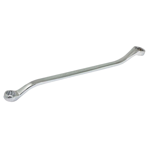 Box End Wrench, 12 Point, 10 mm x 11 mm, 15° Offset, Chrome Finish Seaboard Timber Mart