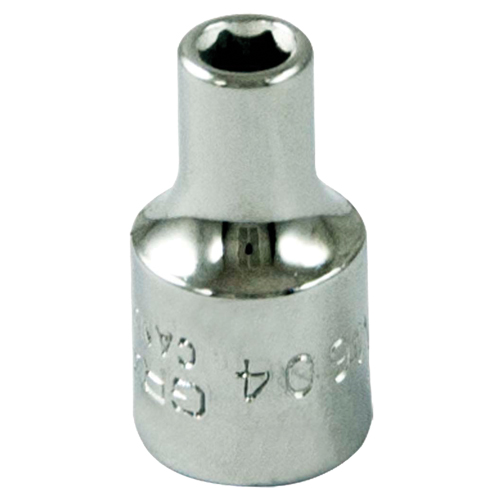 Socket, 4 mm, 1/4" Drive, 6 Points Seaboard Timber Mart