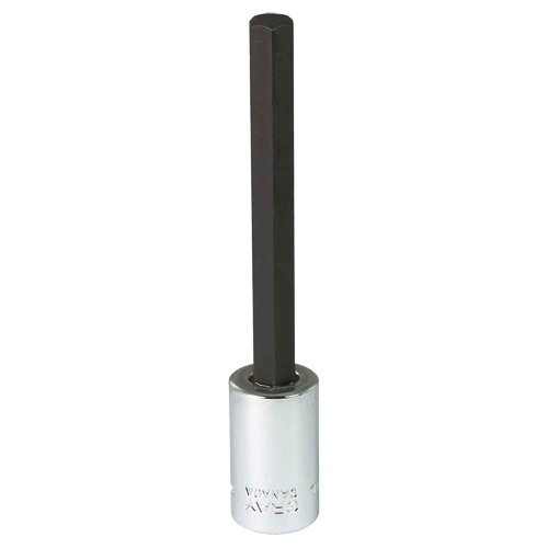 Extra Long Bit  Socket, 8 mm x 4" L, 3/8" Drive Seaboard Timber Mart