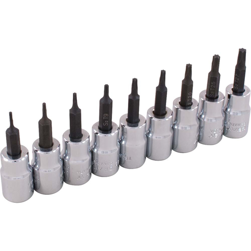 Jeu de douilles, Torx, Prise 3/8", 9 mrcx Seaboard Timber Mart