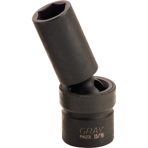 Universal Joint Socket, Impact, 3/8", 1/2" Drive, 6 Points Seaboard Timber Mart