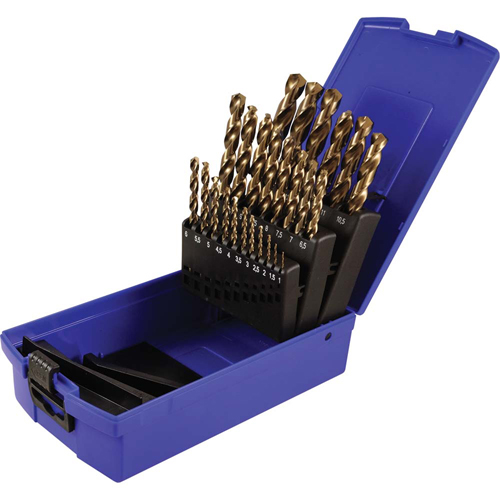 Jeu de forets, 25 morceaux, Acier rapide au cobalt Seaboard Timber Mart