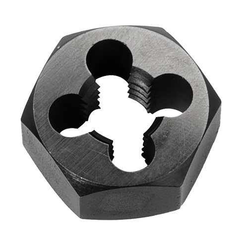 Hex Rethreading Die Nut, 1"/1-1/4" Dia., 1/4"-18 Thread, Carbon Steel/Chromium Steel Seaboard Timber Mart