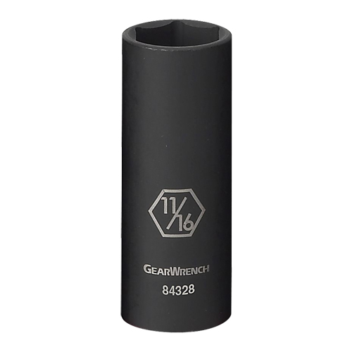 Douille, Chocs, 9/16", Prise 3/8", 6 pans, Profond Seaboard Timber Mart