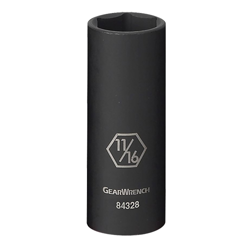 Douille, Chocs, 11/16", Prise 3/8", 6 pans, Profond Seaboard Timber Mart