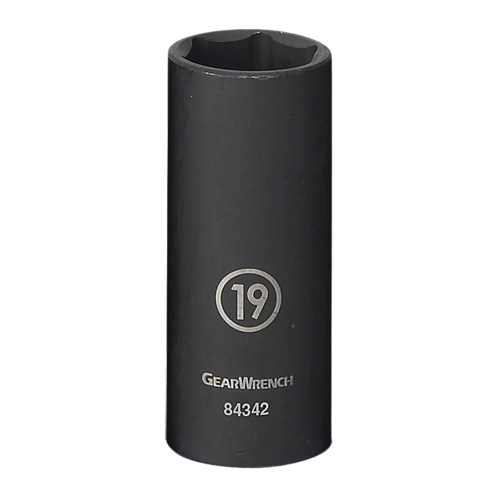 Socket, Impact, 17 mm, 3/8" Drive, 6 Points, Deep Seaboard Timber Mart