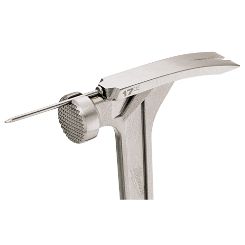 Marteau de charpente &agrave; face usin&eacute;e, 17 oz, Prise en Acier plein, 16-1/8" lo Seaboard Timber Mart