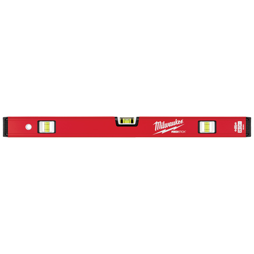 Niveau compact Redstick, Boîte, 2' lo, Acier, 3, Non magn&eacute;tique Seaboard Timber Mart