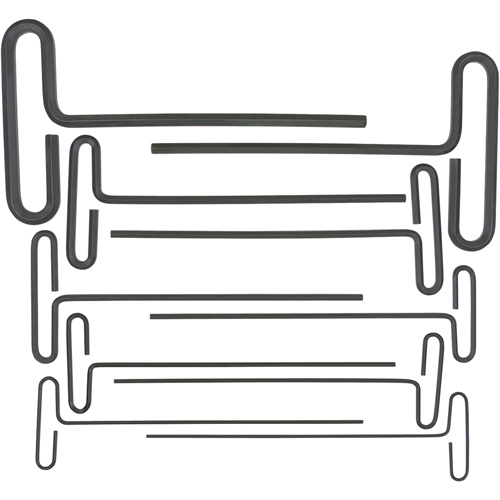 Jeu de cl&eacute;s hexagonales &agrave; poign&eacute;e en T &agrave; boucle, 10 mcx, Imp&eacute;rial Seaboard Timber Mart