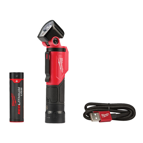 Lampe de poche pivotante USB, DEL, 500 lumens, Piles Rechargeable Seaboard Timber Mart