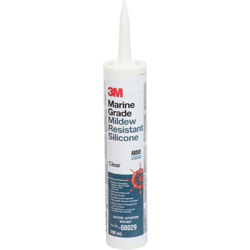 Marine Grade Silicone Sealant, 296 ml, Cartridge, Clear Seaboard Timber Mart