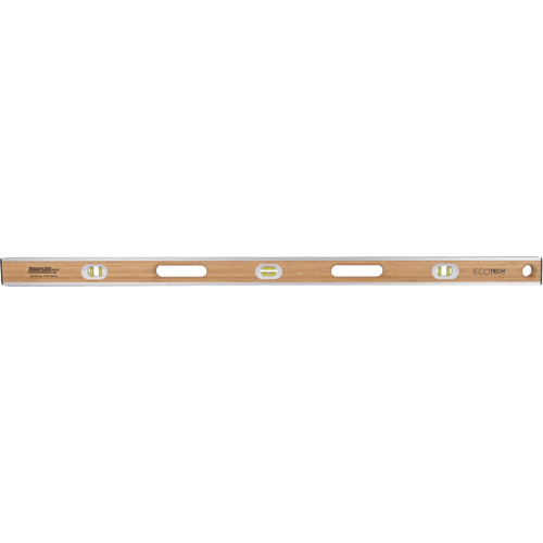 Niveau en bambou Eco-Tech, Poutre en I, 48" lo, Bois, 3, Non magn&eacute;tique Seaboard Timber Mart