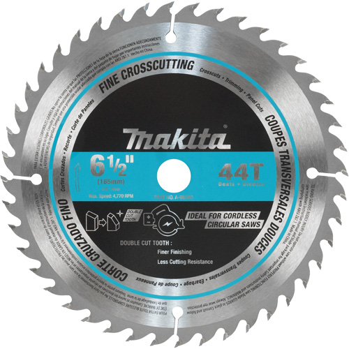 Circular Saw Blade, 6-1/2", 44 Teeth, Wood Use Seaboard Timber Mart