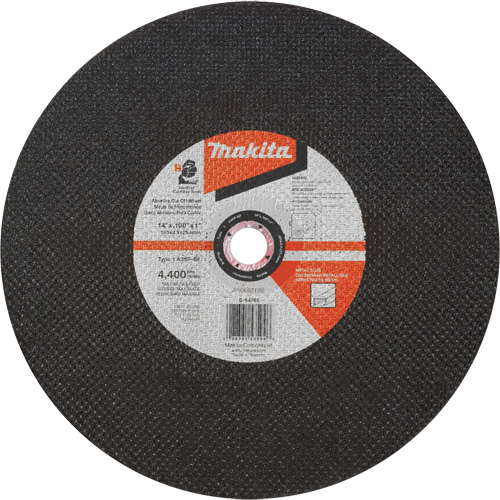 Abrasive Cut-Off Wheel, 14" x 3/32", 1" Arbor, Type 1, Aluminum Oxide, 4400 RPM Seaboard Timber Mart