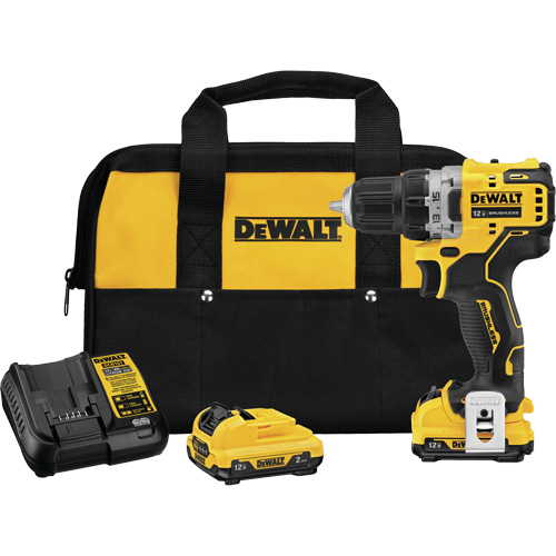 Xtreme Brushless Drill Driver Kit, Lithium-Ion, 12 V, 3/8" Chuck, 250 UWO Torque Seaboard Timber Mart