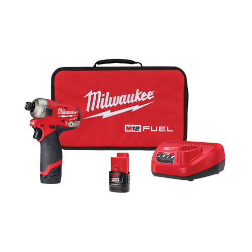 Ensemble de tournevis hexagonal hydraulique &agrave; percussion M12 Fuel Surge, 1/4", 450 lb-po Couple max., 12 V, Lithium-ion Seaboard Timber Mart