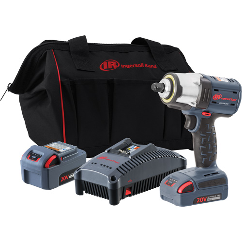 IQv20 Compact Cordless Impact Wrench Kit, 20 V, 1/2" Socket Seaboard Timber Mart