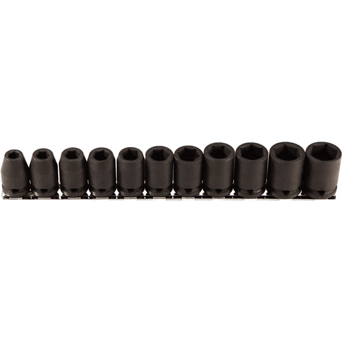 Jeu de douilles, 11 Mcx, Chocs, Prise de 3/8" Seaboard Timber Mart