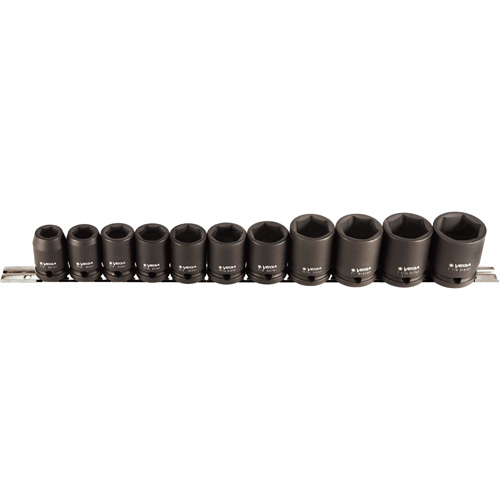 Jeu de douilles, 11 Mcx, Chocs, Prise de 1/2" Seaboard Timber Mart