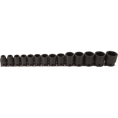 Jeu de douilles, 14 Mcx, Chocs, Prise de 1/2" Seaboard Timber Mart