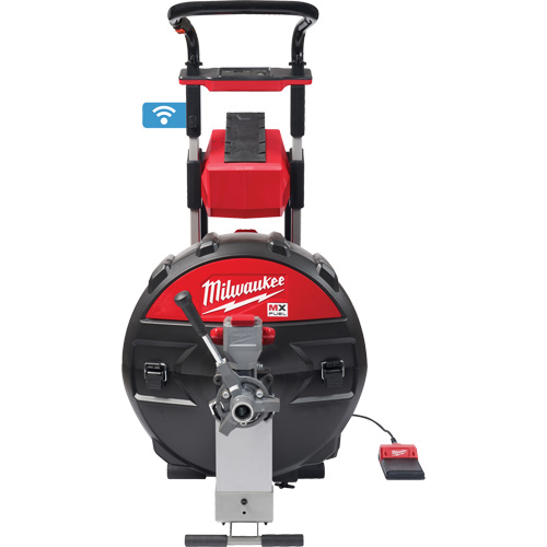 Machine &agrave; tambour d&eacute;gout MX Fuel avec PowerTredz, &eacute;lectrique, 5/8" x 100' et 3/4" x 100' Seaboard Timber Mart